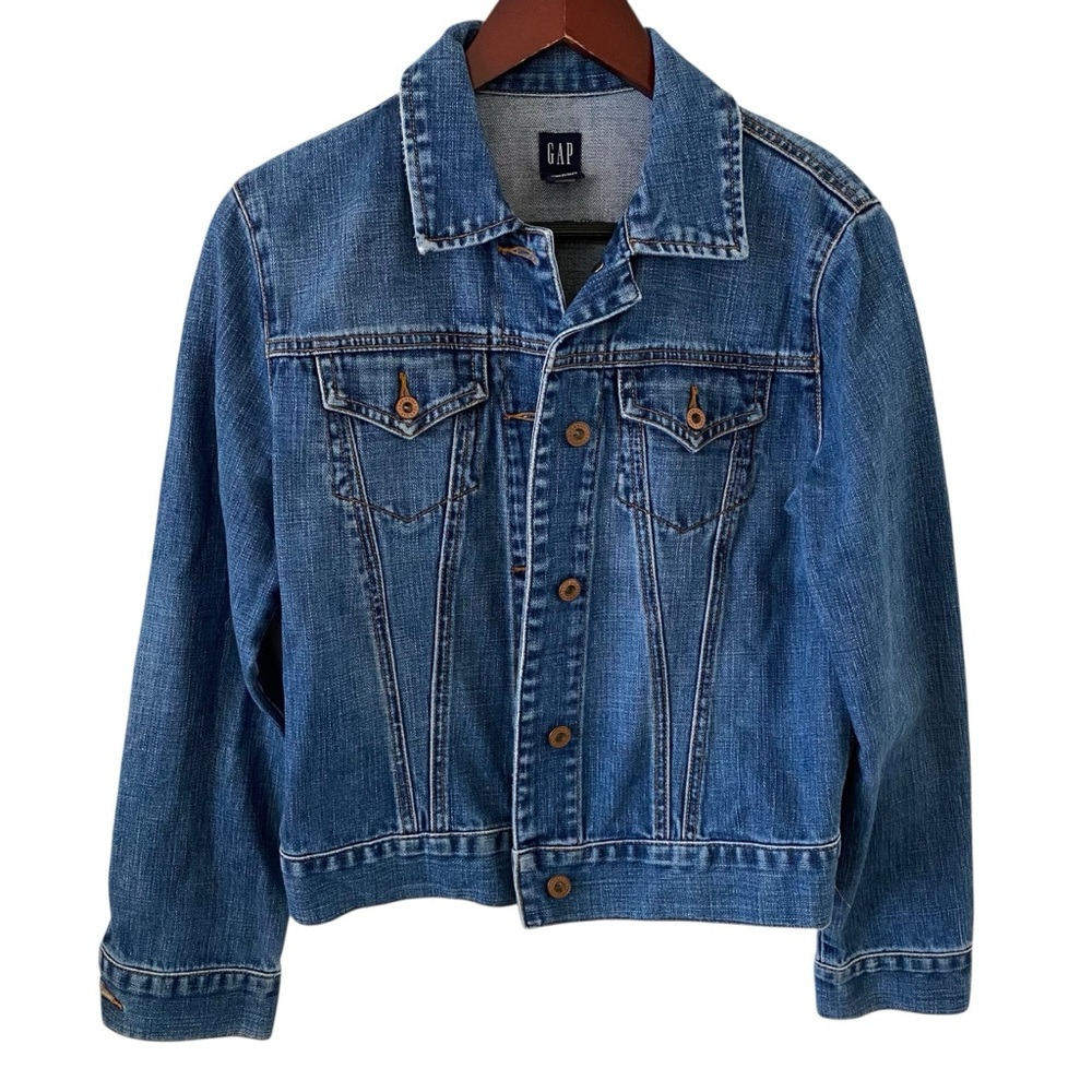 Gap Classic Blue Denim Jean Jacket Women’s Size Medium